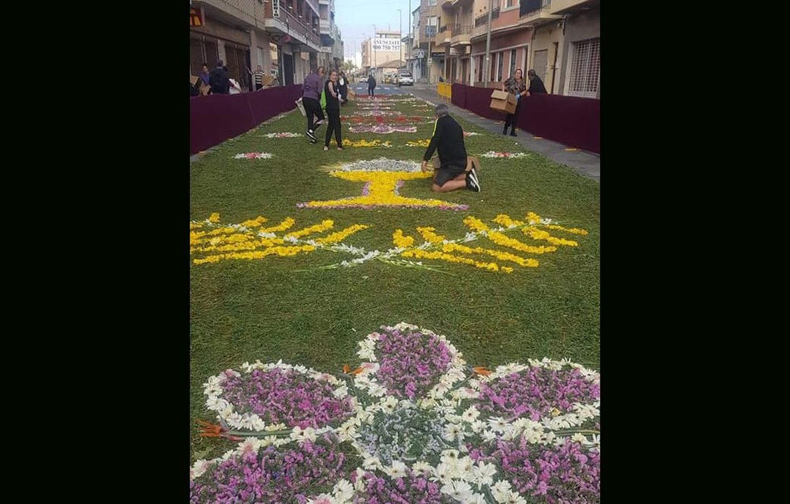 Imagen de una alfombra similar a la que quieren realizar