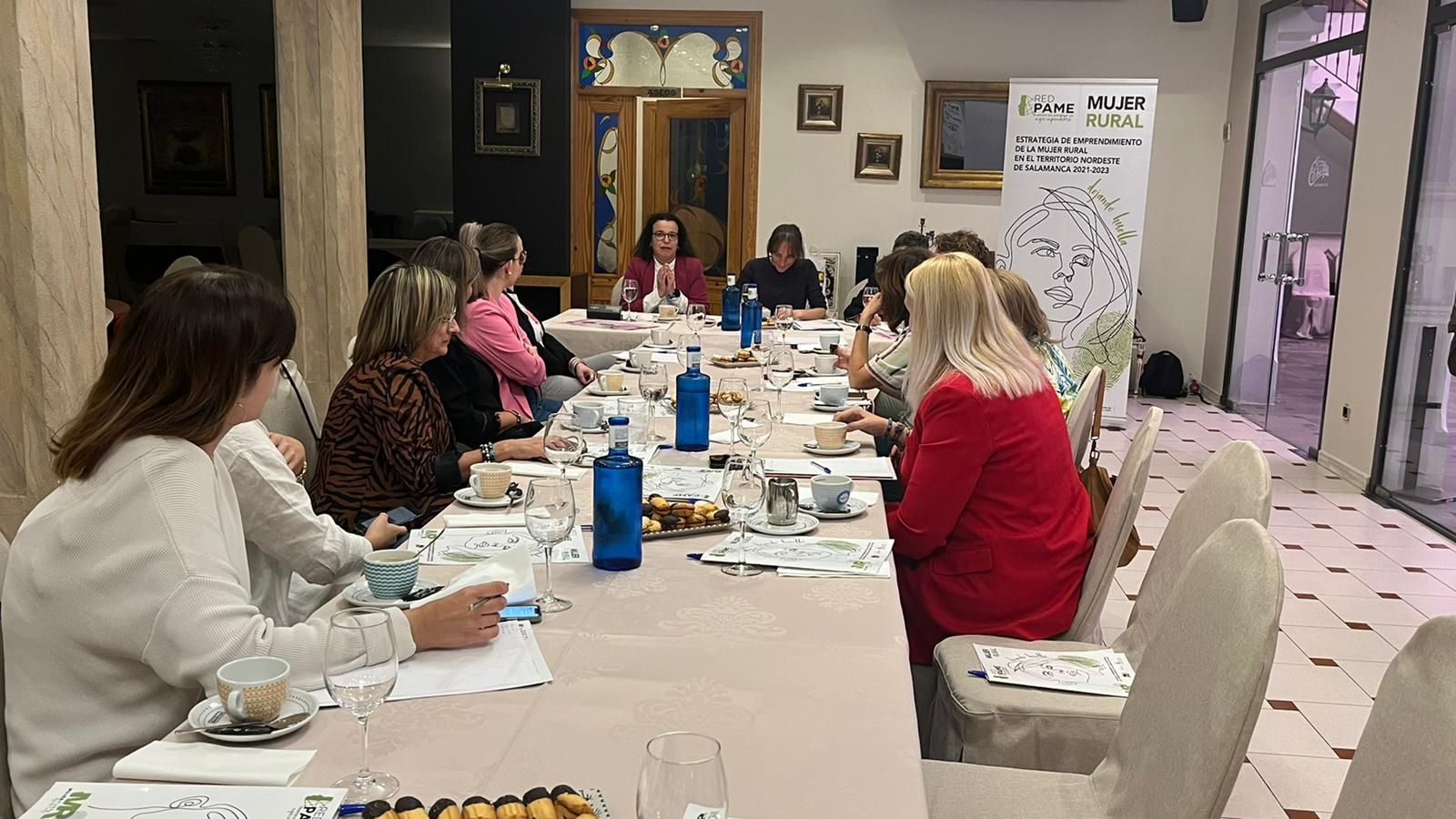 Un momento del encuentro de la Red PAME en Peñaranda