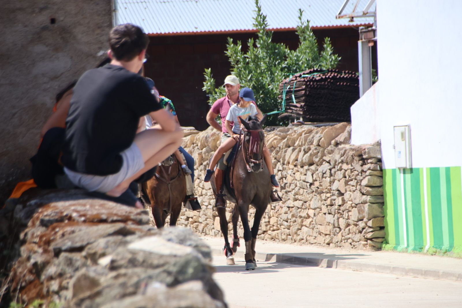 Lumbrales encierro a caballo