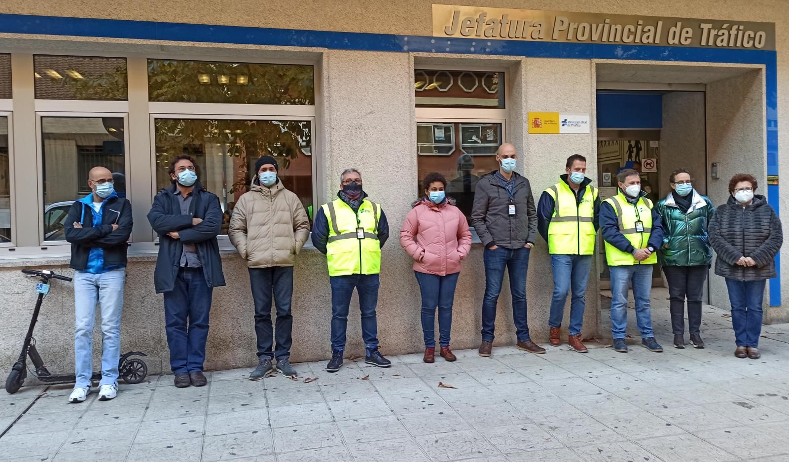 Concentración de los examinadores de tráfico