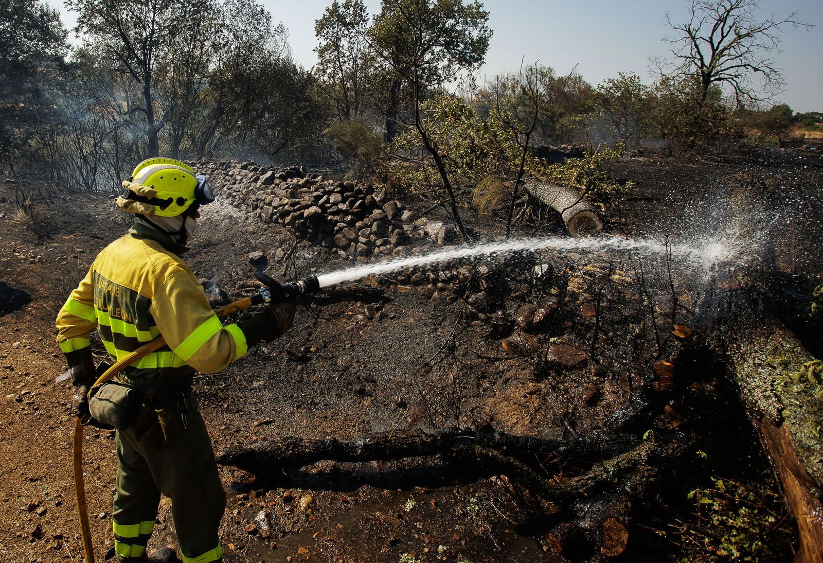 Imagen de un incendio en la provincia de Salamanca