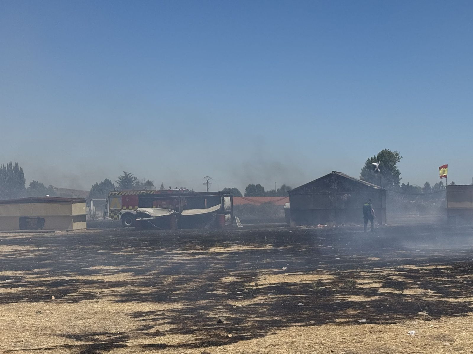 Incendio forestal en la zona de peñas de Santa Marta de Tormes