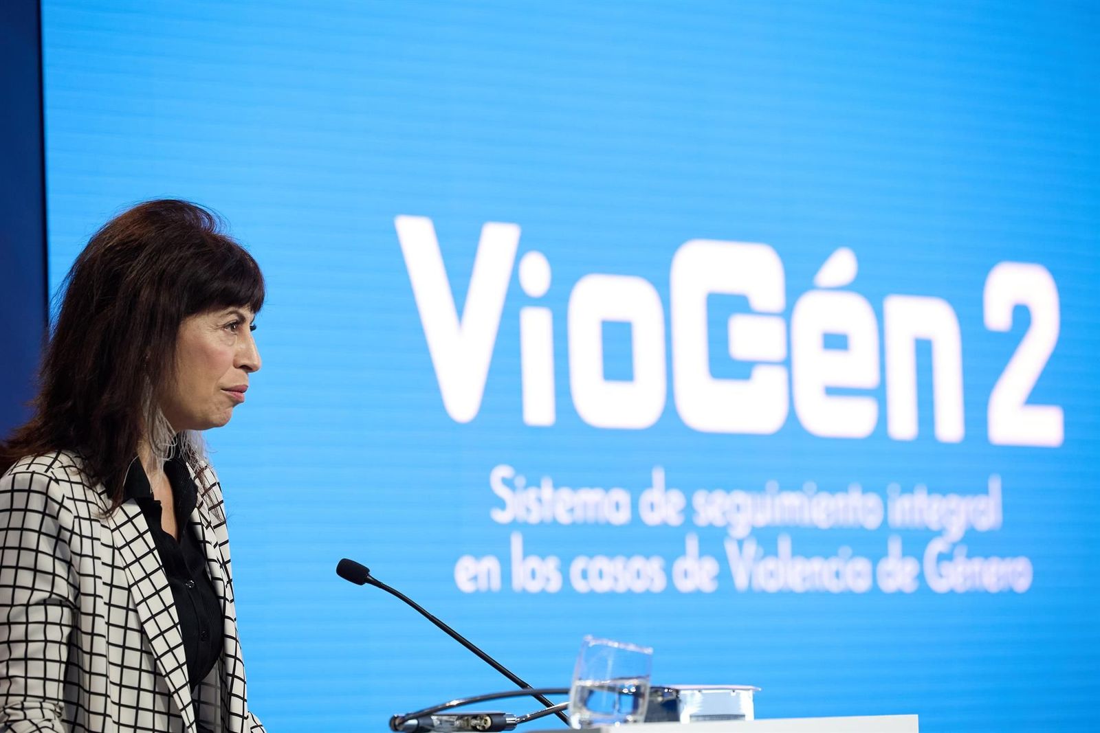 Archivo - La ministra de Igualdad, Ana Redondo, presenta el nuevo modelo de respuesta policial a la violencia de género. LUGAR: Centro Tecnológico de Seguridad (CETSE), a 15 de enero de 2025, en Madrid (España). - Jesús Hellín - Europa Press - Archivo