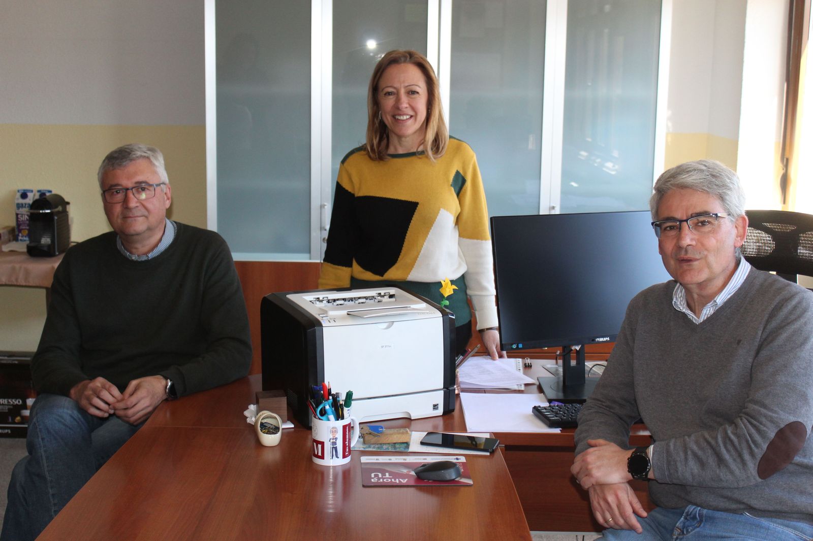 Fernando Moran, Javier Prieto y Monserrat Suárez. 50 aniversario del Torres Villarroel