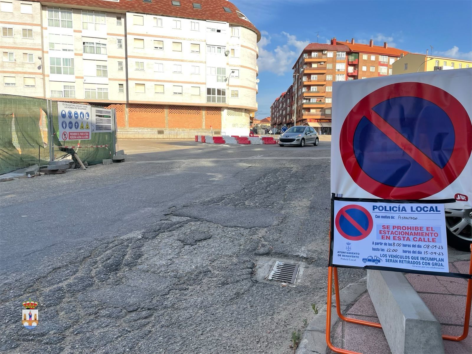 Trabajos de fresado y asfaltado en Benavente. Ayuntamiento de Benavente