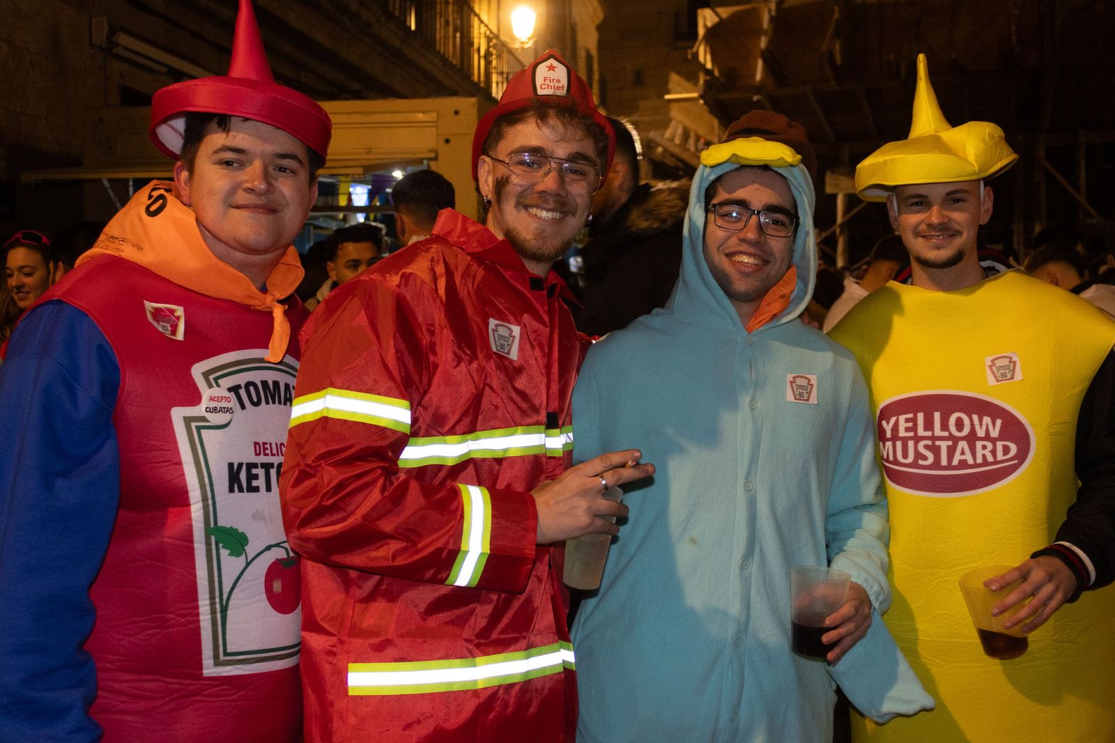 Salamanca de noche, sábado del Carnaval del Toro de Ciudad Rodrigo