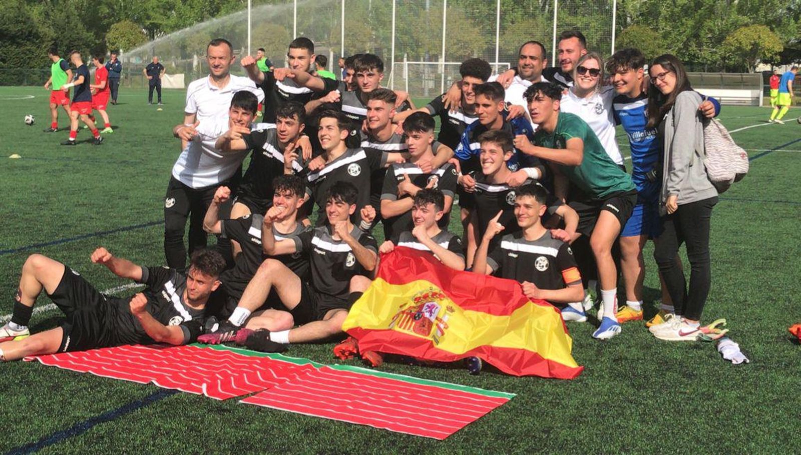 Celebración del juvenil del Zamora CF