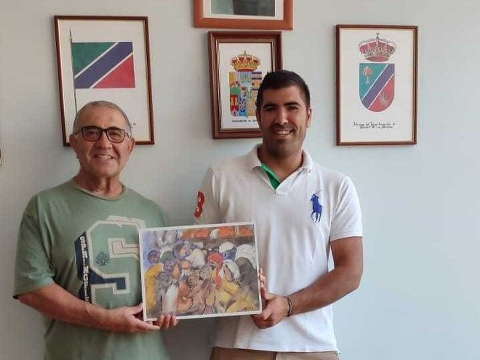 Belver de los Montes recibe una serigrafía de Antonio Otazzo