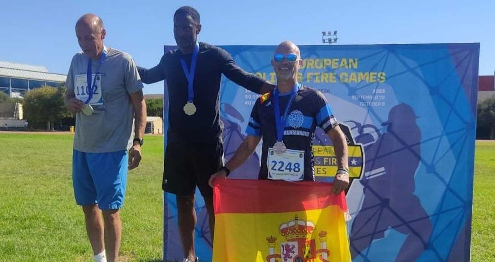 Agente José Carlos Prats en la IX Juegos Europeos de Policías y Bomberos