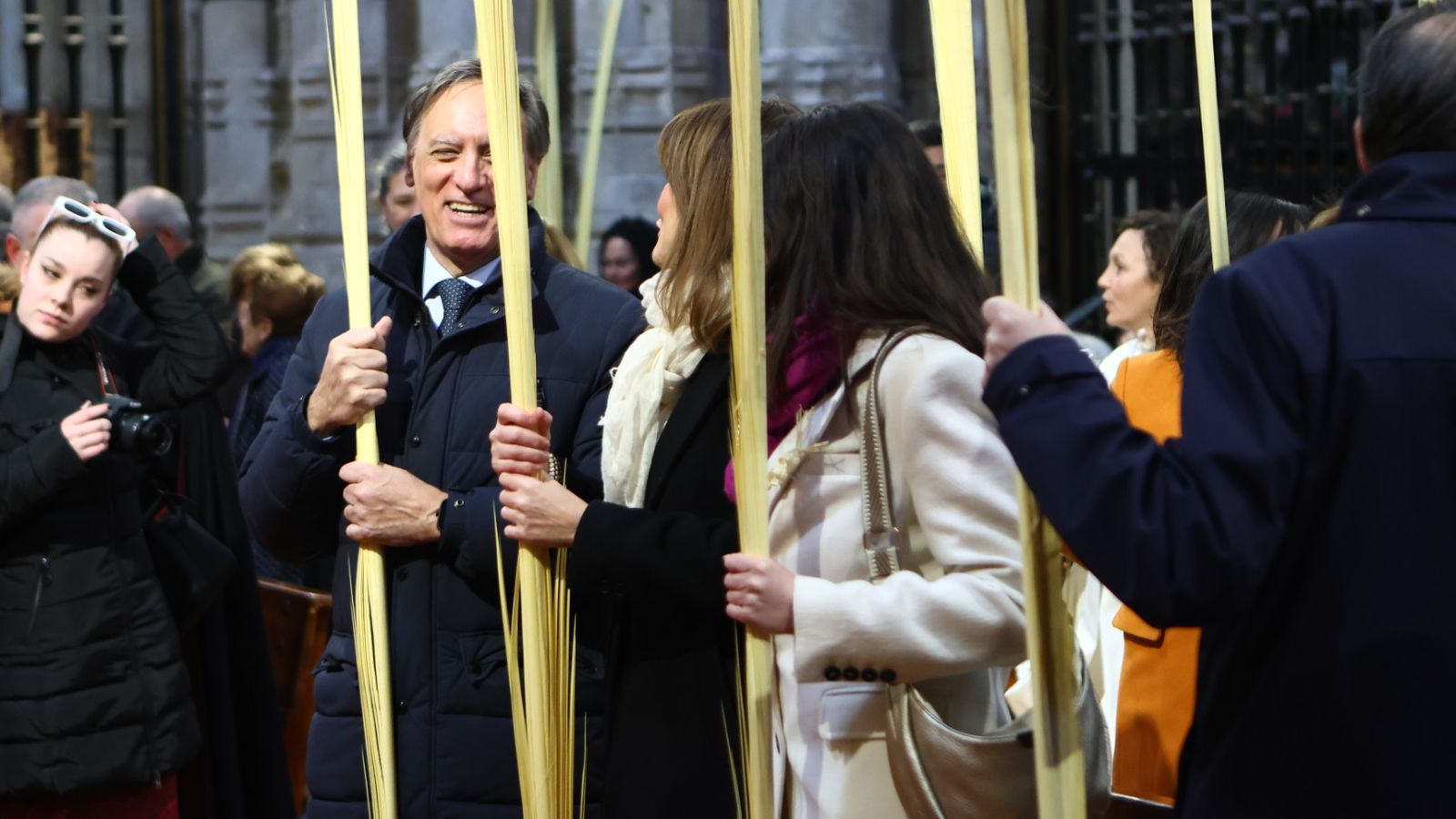 Bendición de palmas con motivo del Domingo de Ramos