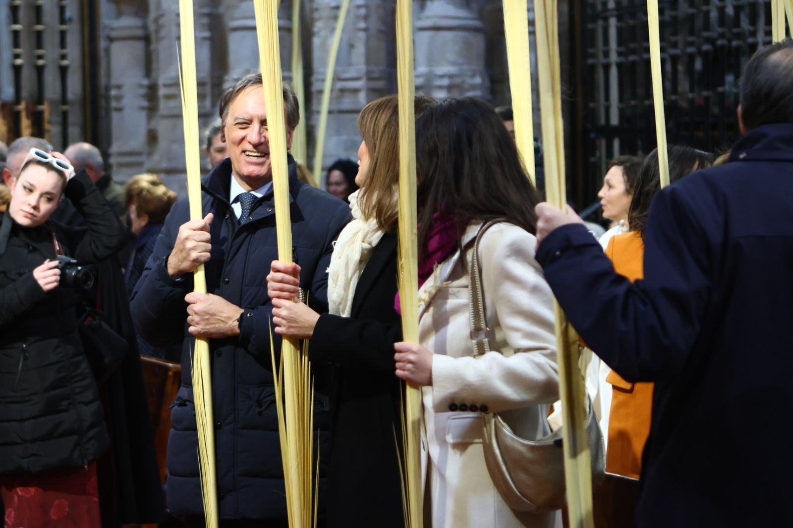 Bendición de palmas con motivo del Domingo de Ramos