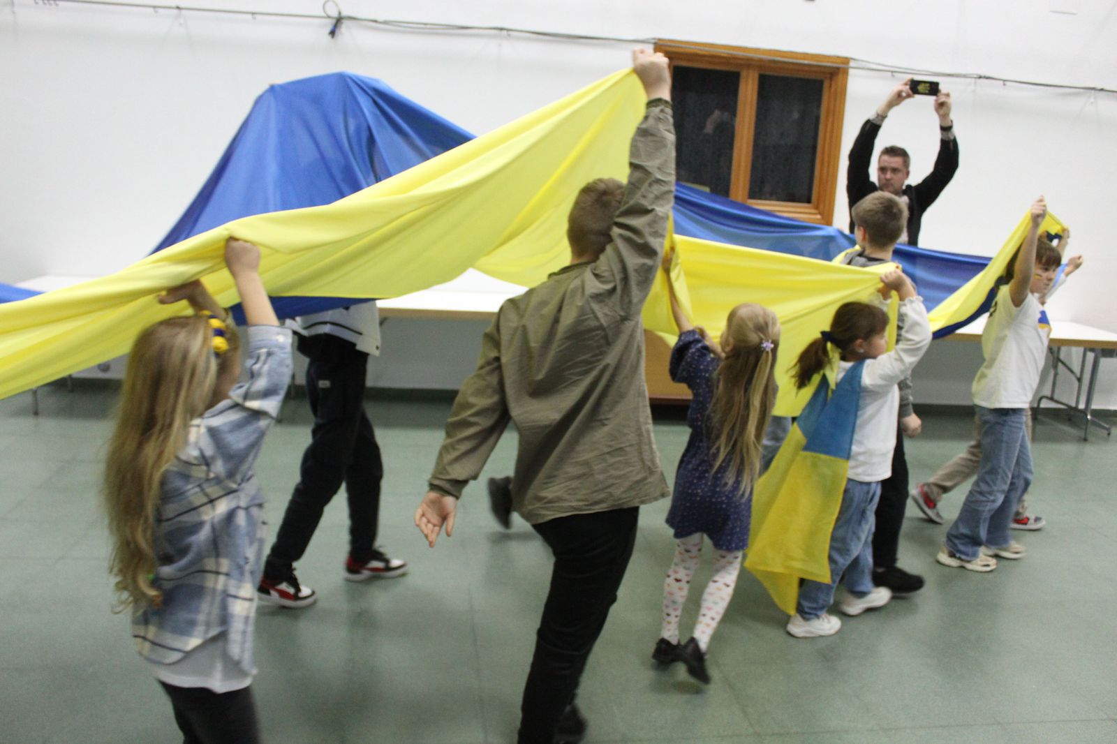 Acto con motivo del segundo aniversario de la guerra de Ucrania, organizado por la Asociación Ucranianos en Salamanca.