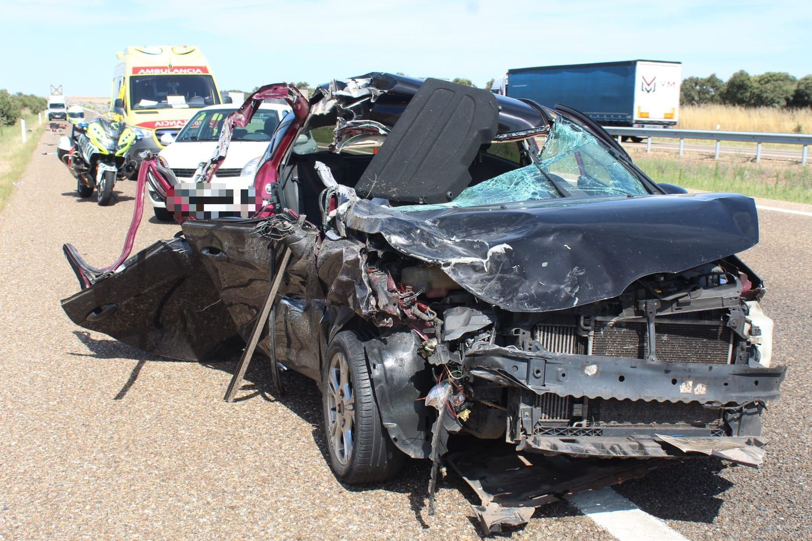 GALERÍA | Accidente en Aldehuela de la Bóveda