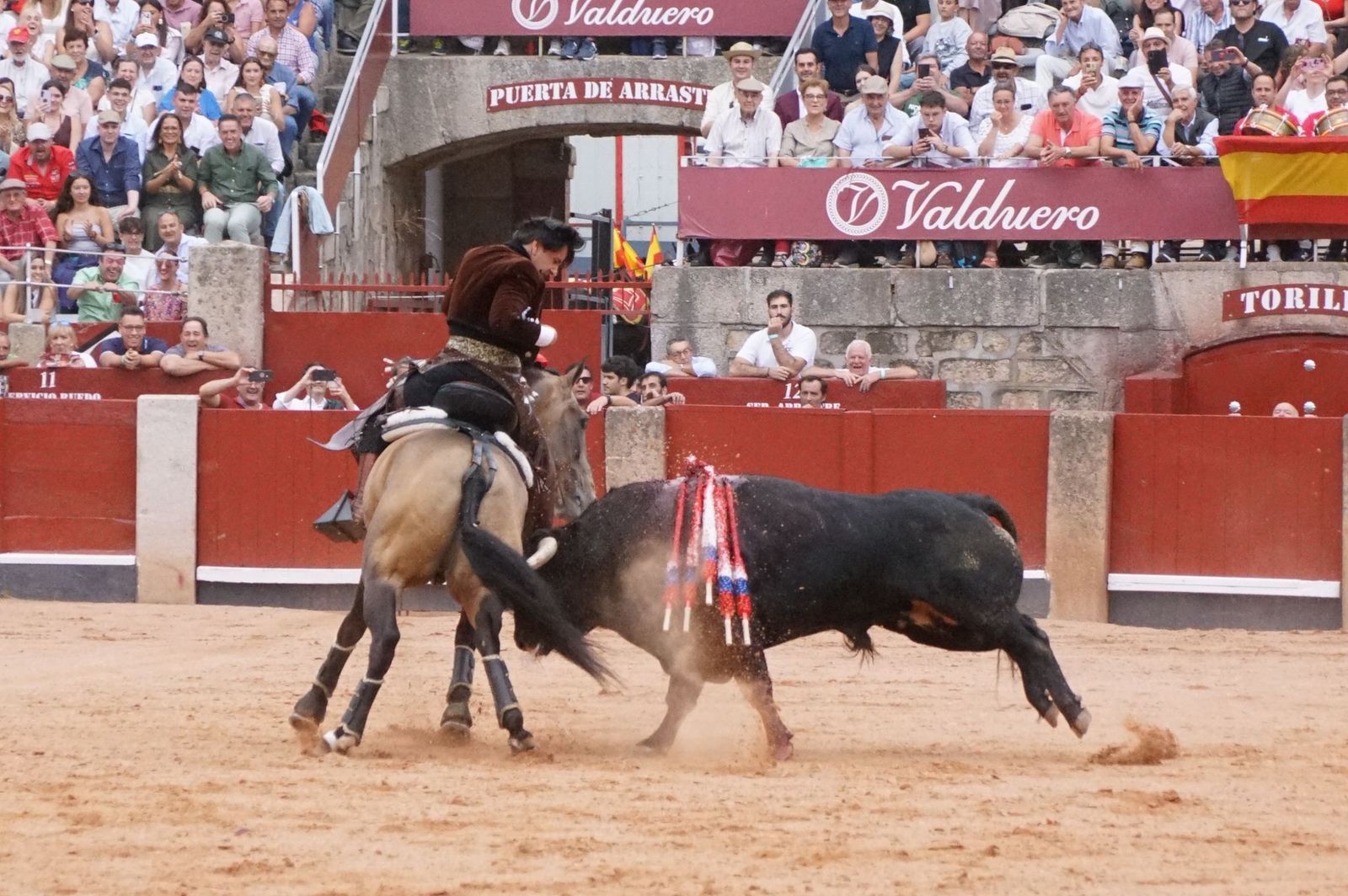 Exhibición de rejoneo en La Glorieta a cargo de Diego Ventura, Rui Fernandes y Sergio Galán