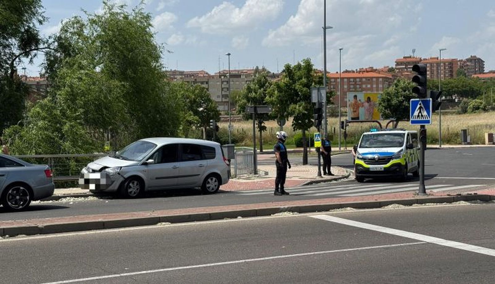 Accidente en el puente Juan Carlos I