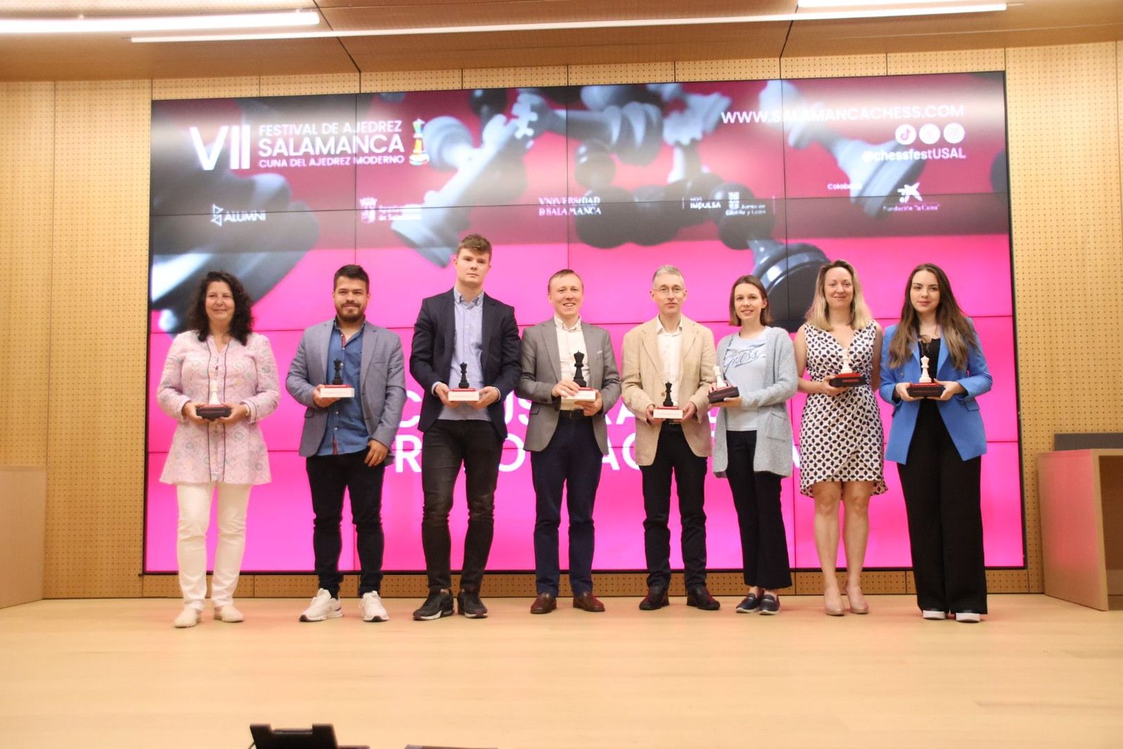 Clausura del VII festival "Salamanca cuna del ajedrez moderno"