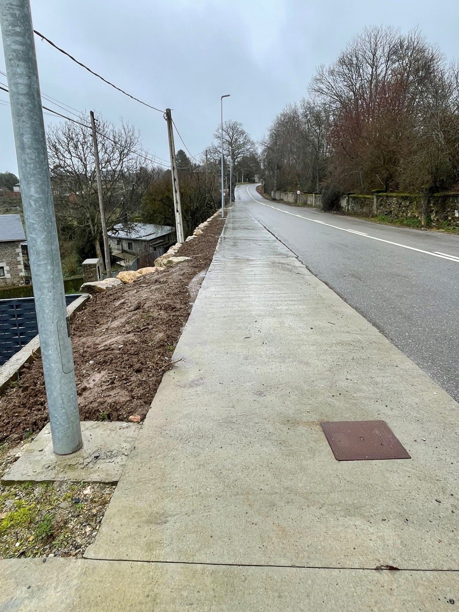 Obras finalizadas en la carretera de la estación de Puebla