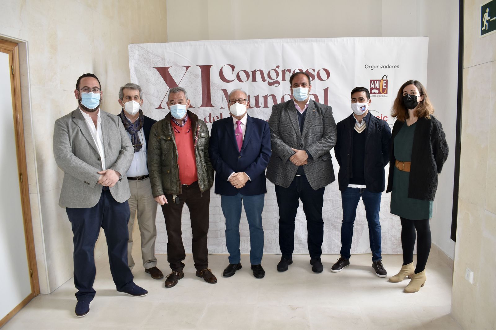 El alcalde de Guijuelo, Roberto Martín, en la jornada sobre el jamón