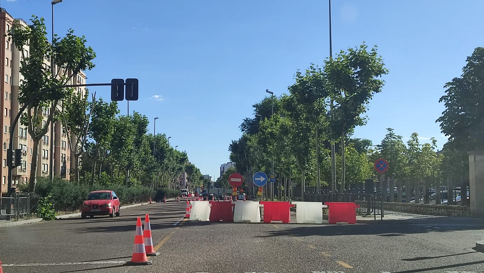 Imagen de archivo de las obras en la avenida de Requejo.