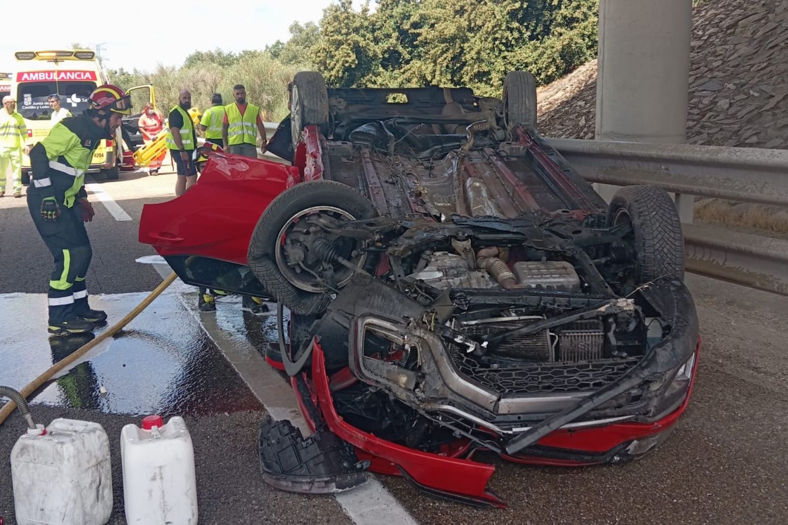 Accidente este lunes en la A 52