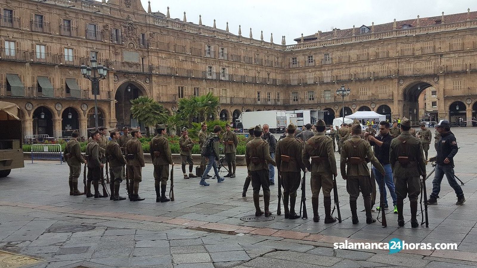 Película Amenábar Mientras dure la guerra Plaza Mayor (3)