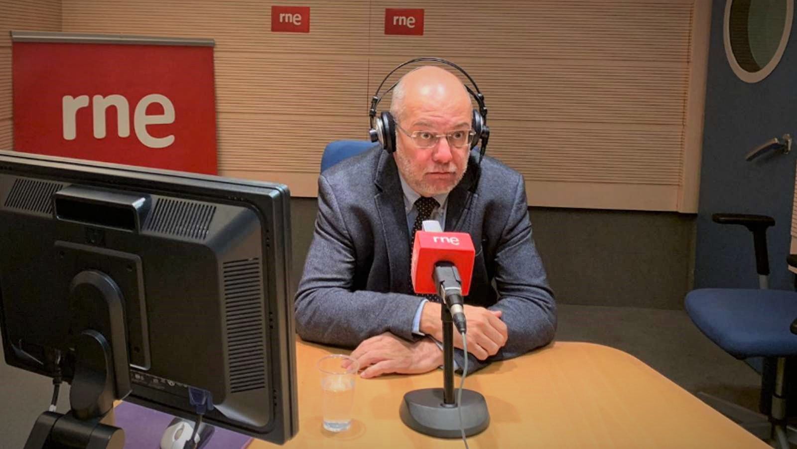 Francisco Igea, en otra entrevista antes de la pandemia con RNE. | FOTO: RADIO NACIONAL DE ESPAÑA