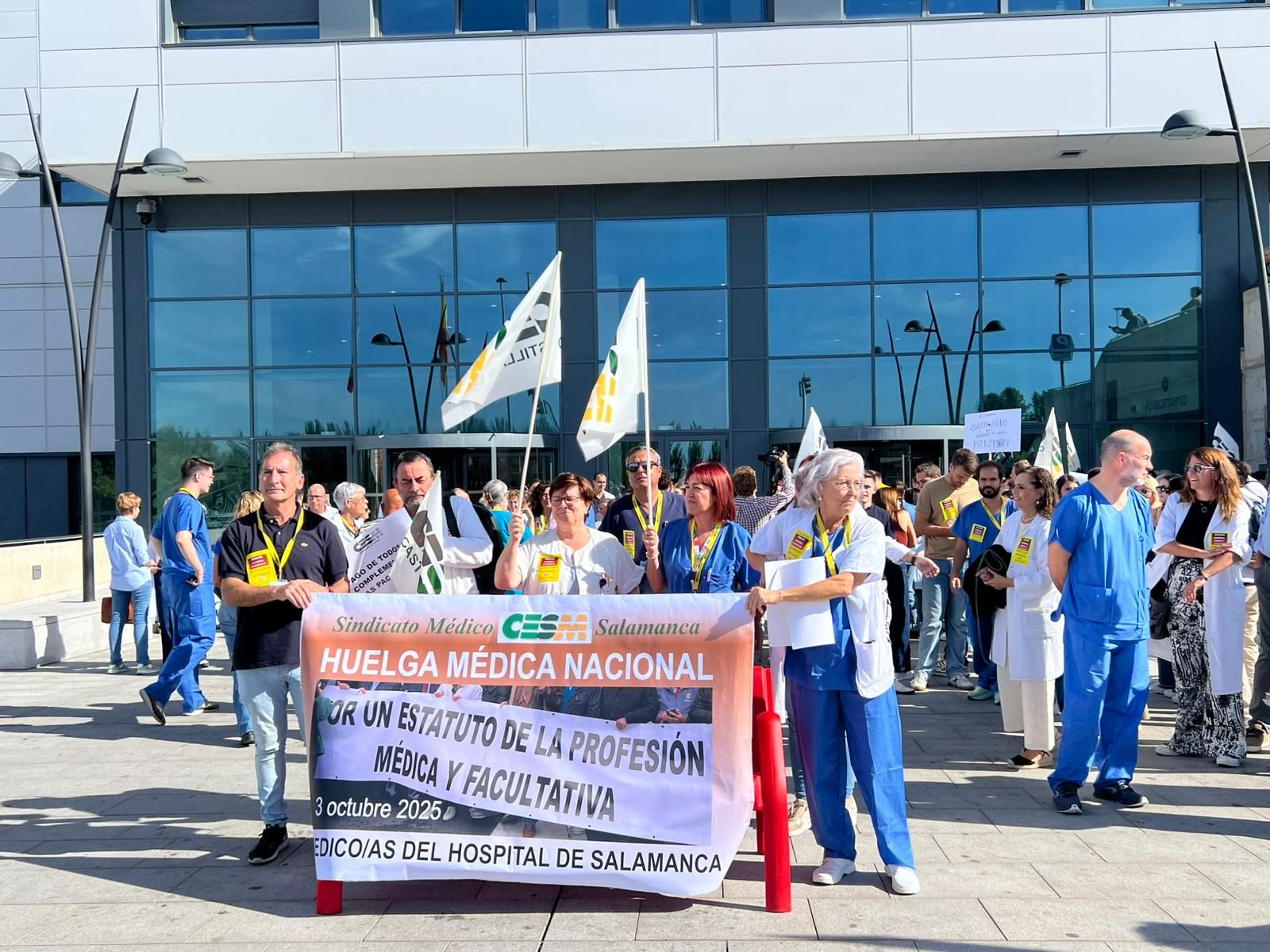 Huelga de médicos contra el borrador de Estatuto Marco en Salamanca 3 de octubre