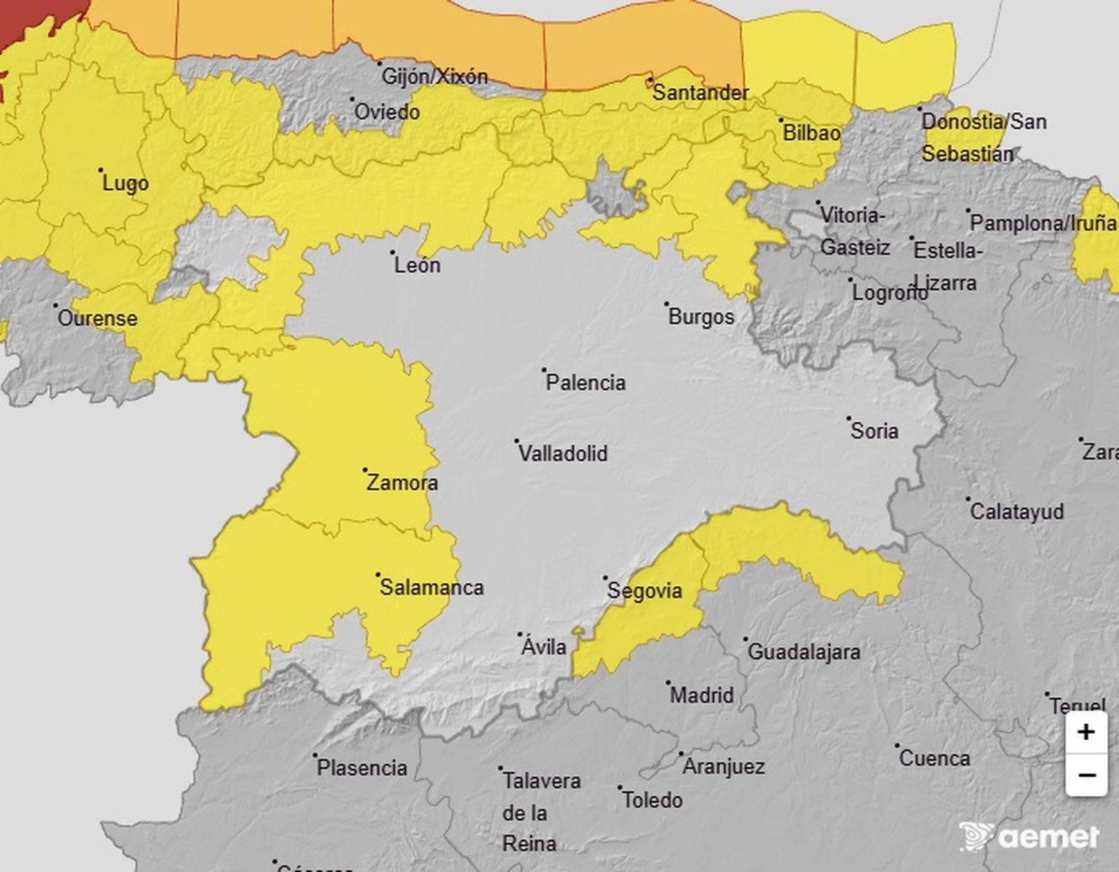 Aviso amarillo por rachas de viento en la provincia de Salamanca