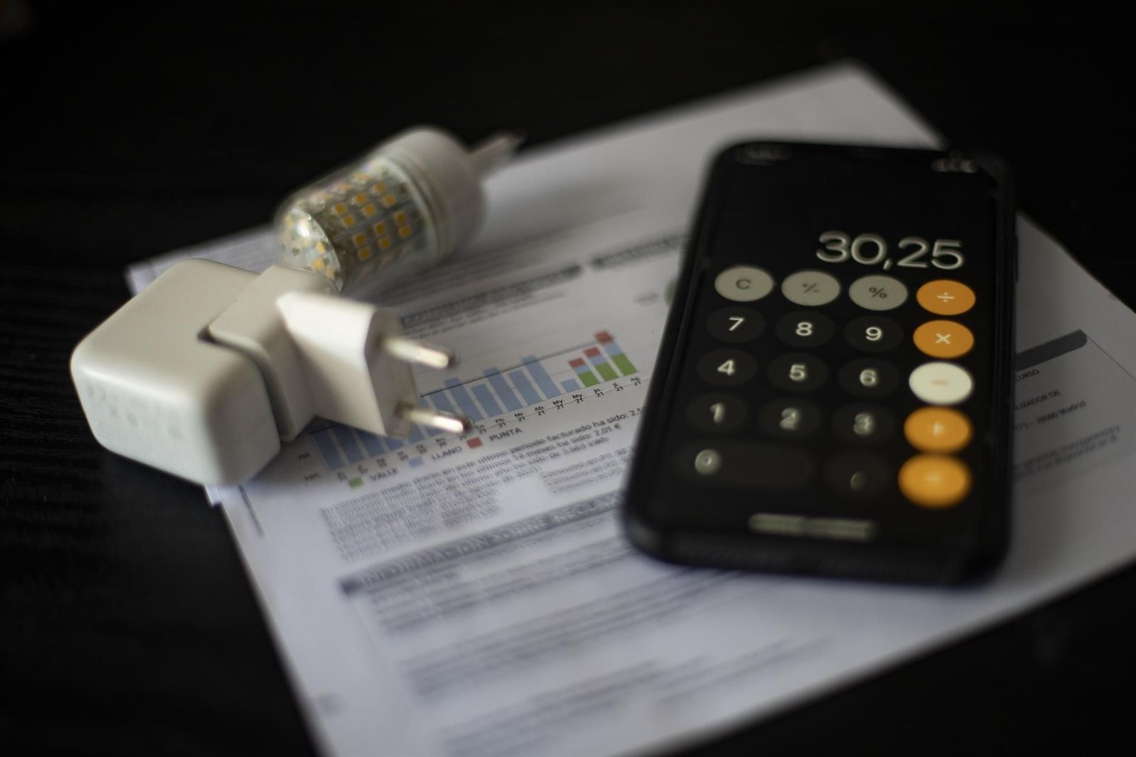 Una factura del consumo de luz EP Una factura del consumo de luz EP