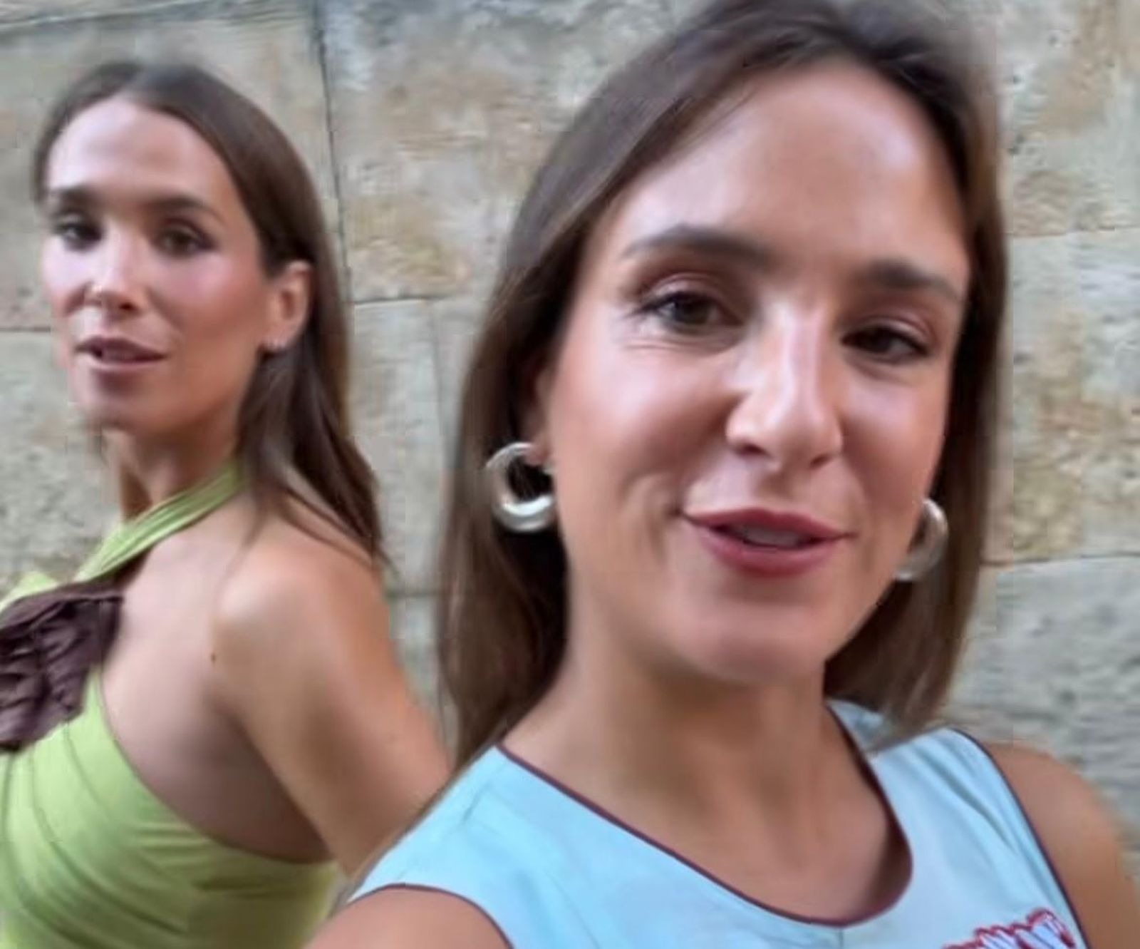 María y Marta Pombo visitan Salamanca como invitadas de una boda