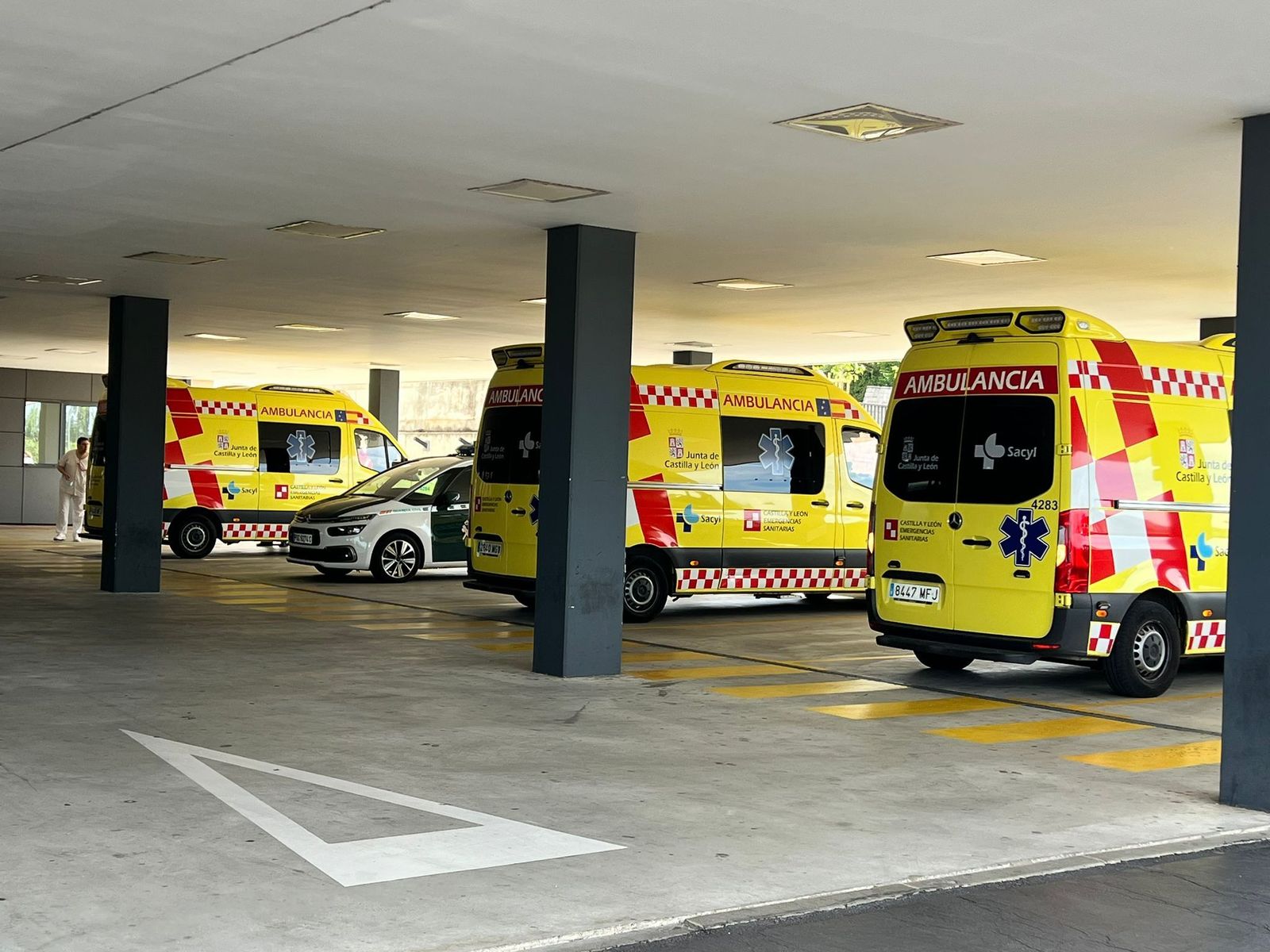 Ambulancia en el Hospital. Archivo
