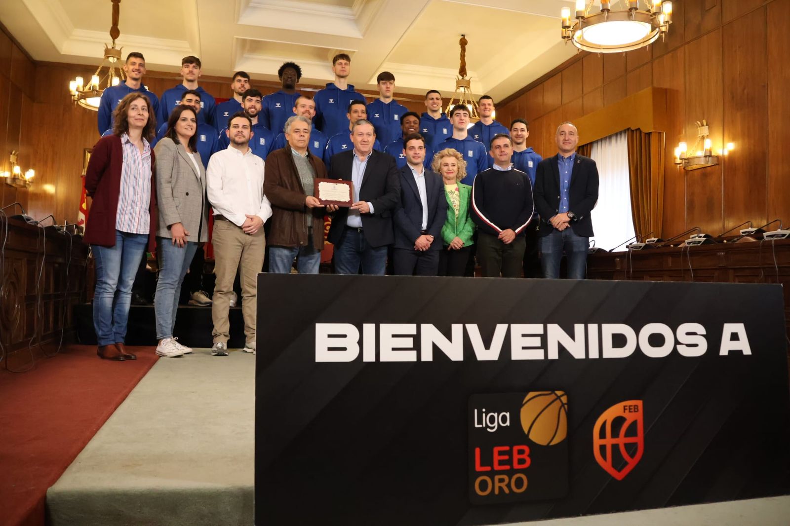 El CB Zamora, recibido con honores en la Diputación de Zamora