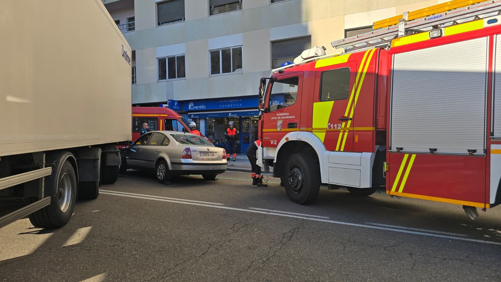 Accidente en la avenida de Villamayor