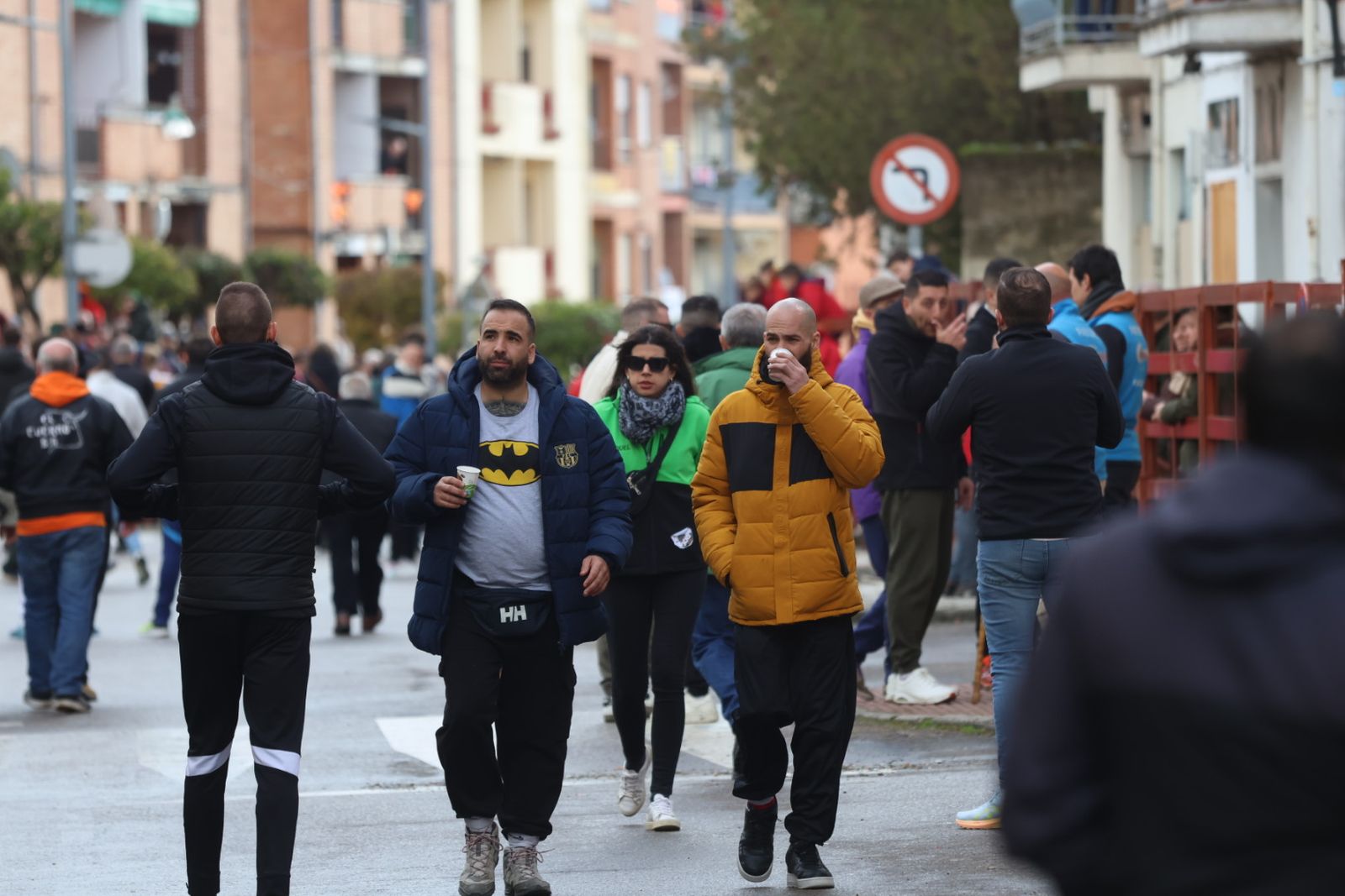 Ambiente del Encierro tradicional del lunes 17 de febrero
