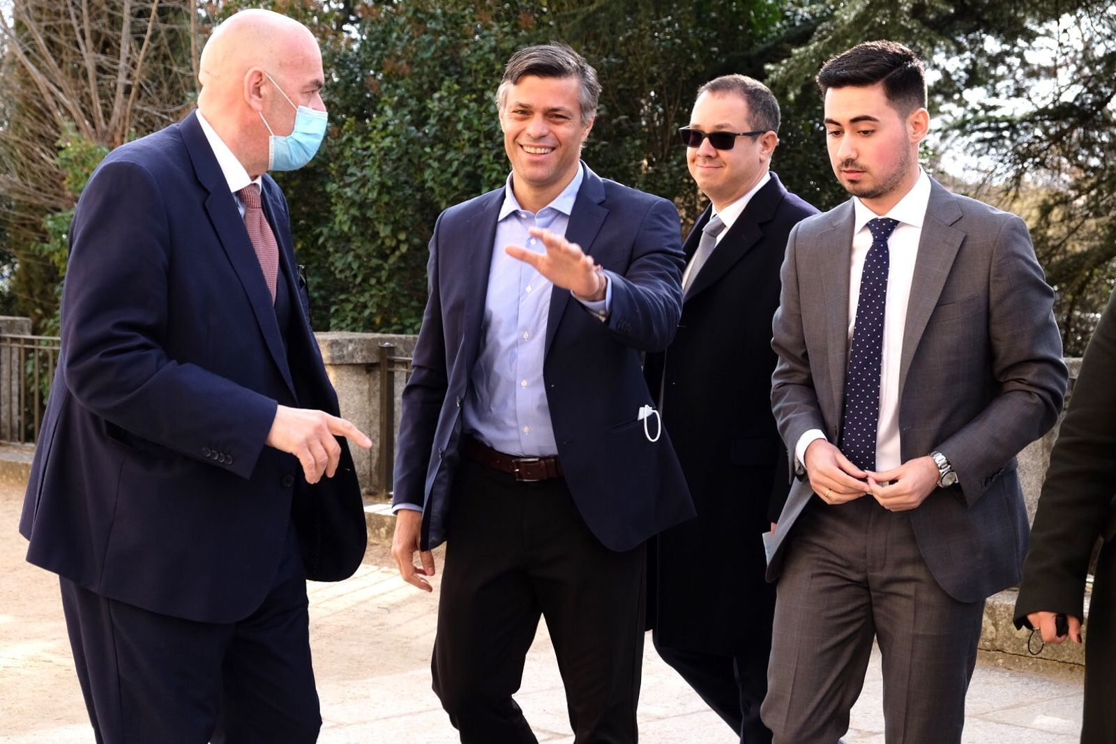 El lider opositor venezolano, Leopoldo López, en la Jornada de formación en el Colegio San Agustín de Salamanca. ICAL