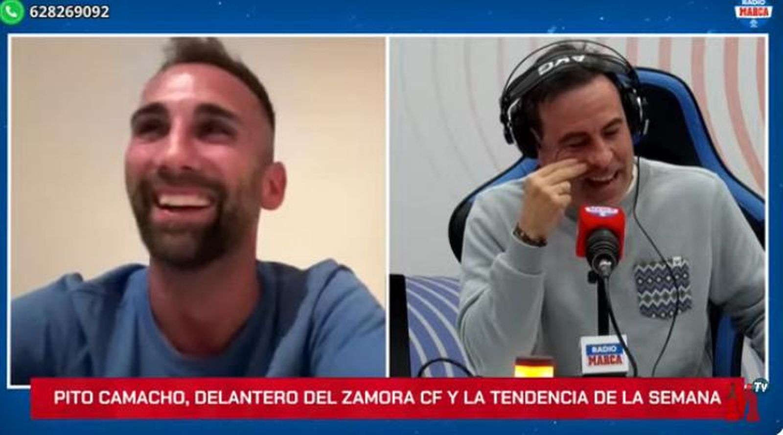 'Buenas Noches y Buenos Goles' de Felipe del Campo en Radio Marca con Pito Camacho.
