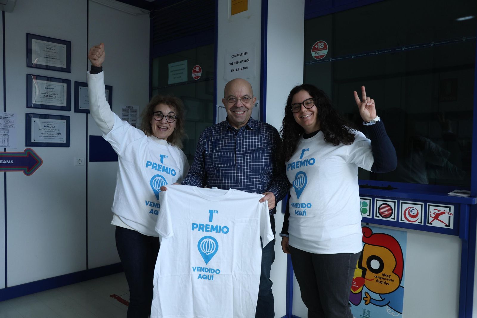 Primer Premio El Niño.Administración de Loterias 52, Avenida Ferial . Benavente