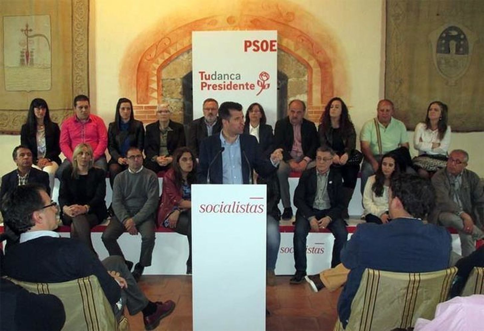 Tudanca destaca la juventud y la fuerza del proyecto de Luciano Huerga en Benavente