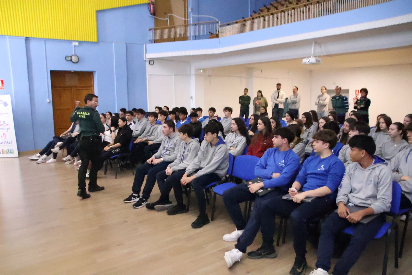 Reportaje ciberliga con Guardia Civil en Maristas