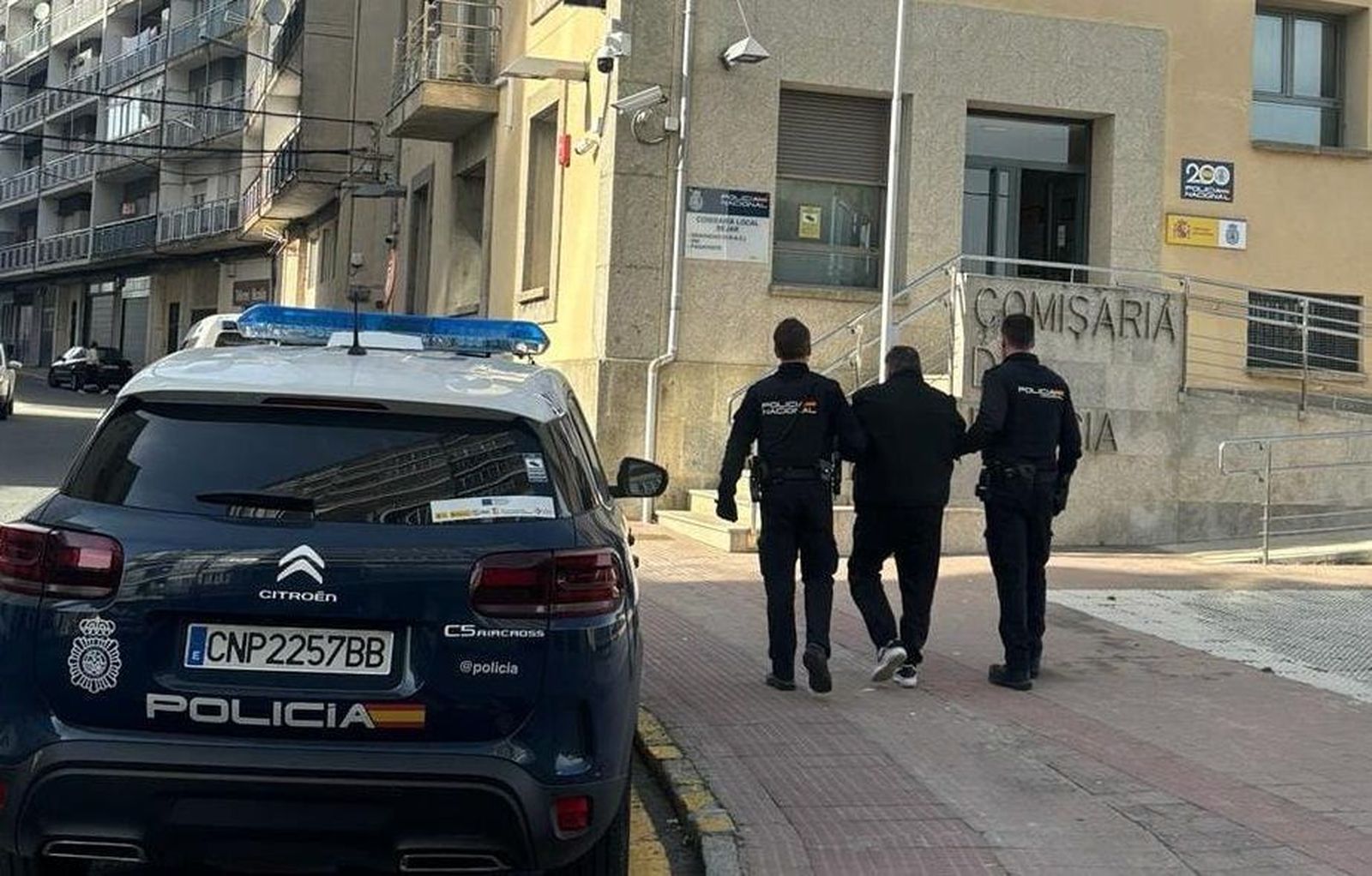 Detienen en Béjar a un hombre con una orden de búsqueda y detención para extradición por Italia. Foto Policía Nacional