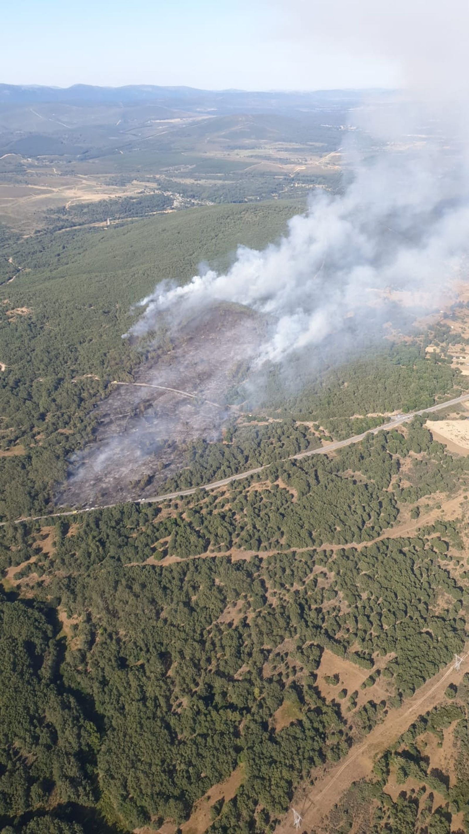 Imagen aérea del foco