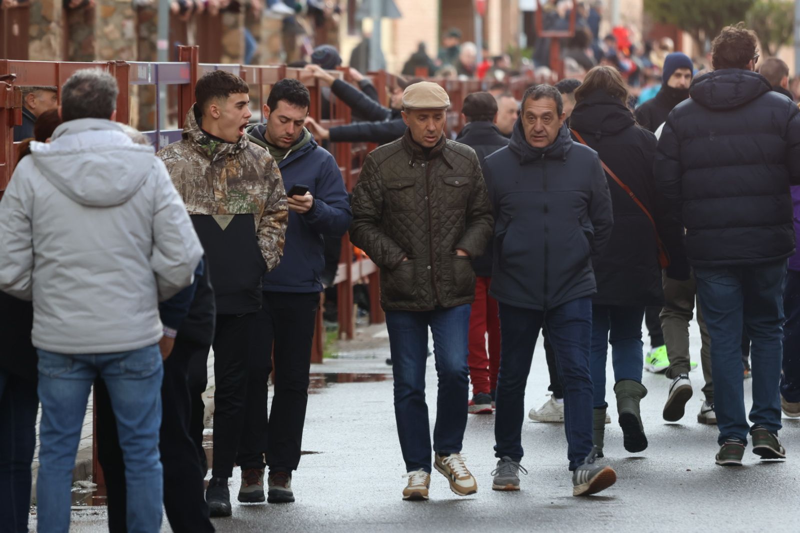 Ambiente del Encierro tradicional del lunes 17 de febrero