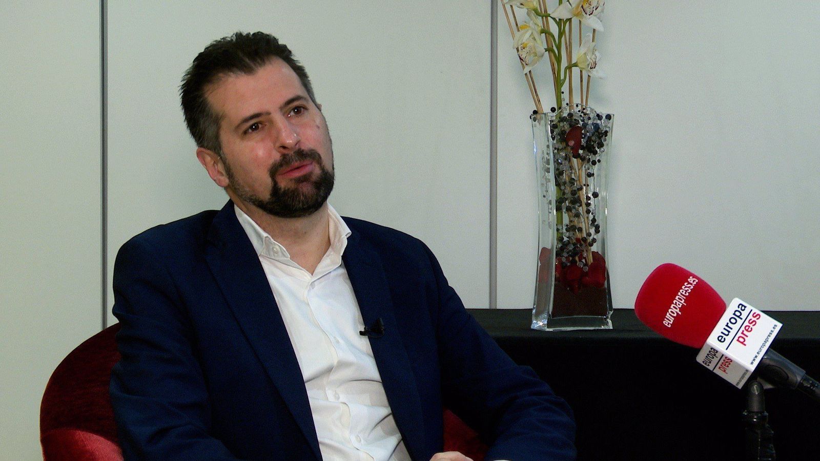 El candidato del PSOE a la Presidencia de la Junta, Luis Tudanca, en una entrevista a EP.