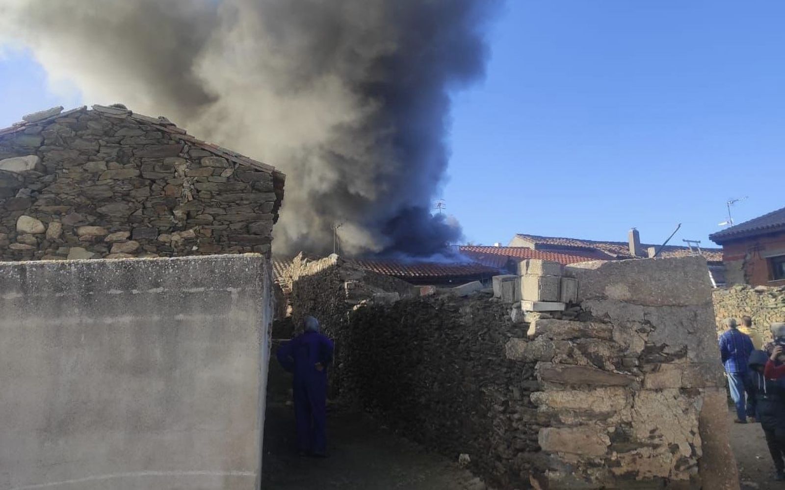 Incendio en Gallegos de Argañán