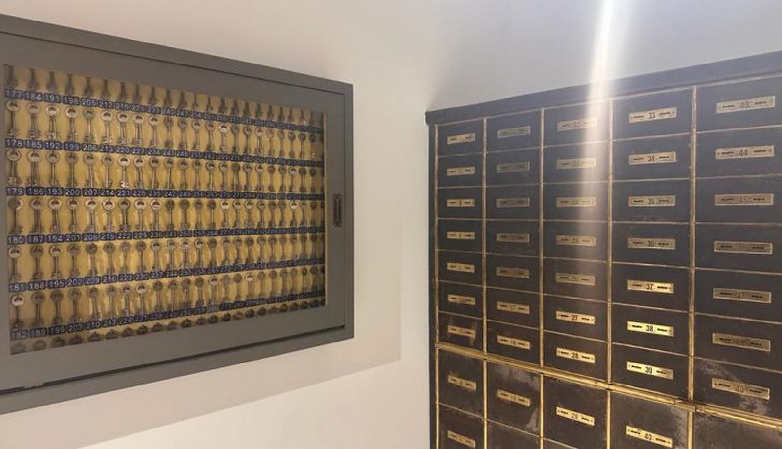 Cajas fuertes del antiguo Banco de España que se han mantenido en la reforma 