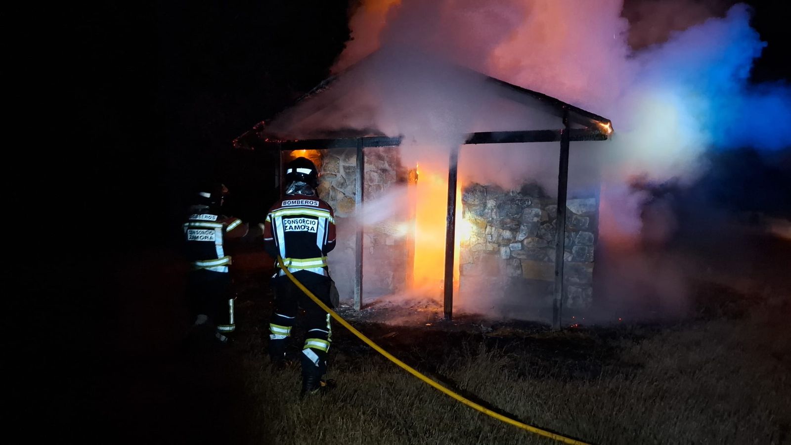 Incendio de un refugio de peregrinos en la provincia de Zamora