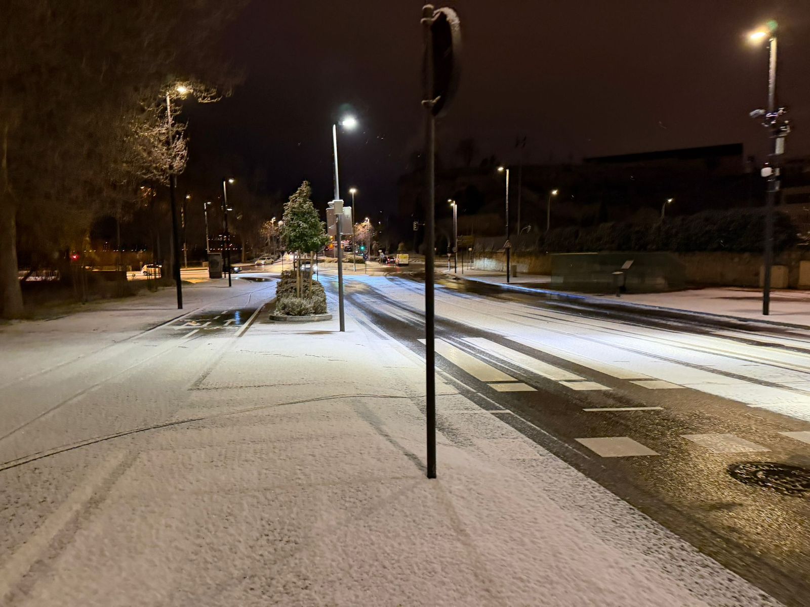Nieve en Salamanca capital