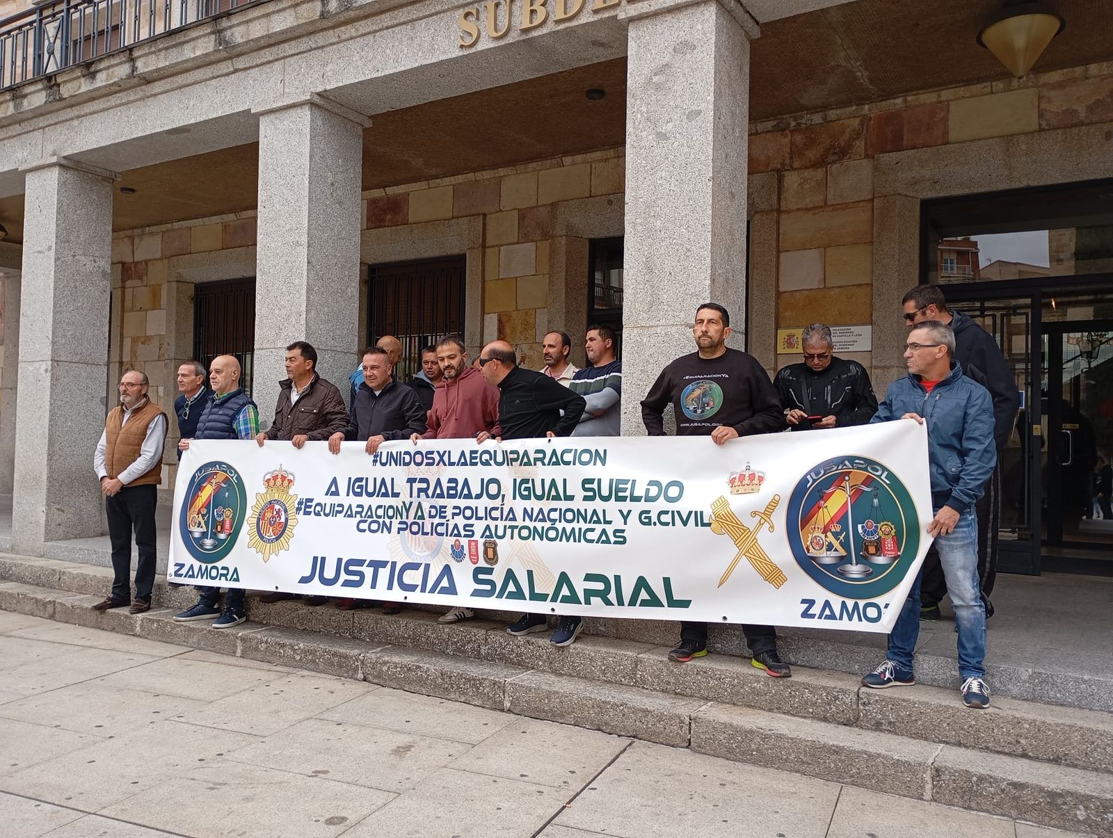 Jusapol se concentra en la Subdelegación del Gobierno en Zamora