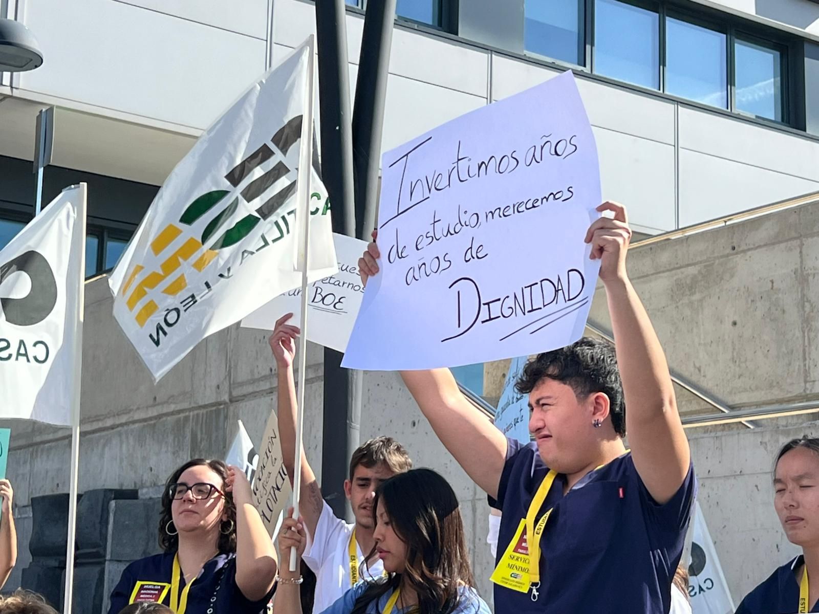Huelga de médicos contra el borrador de Estatuto Marco en Salamanca 3 de octubre