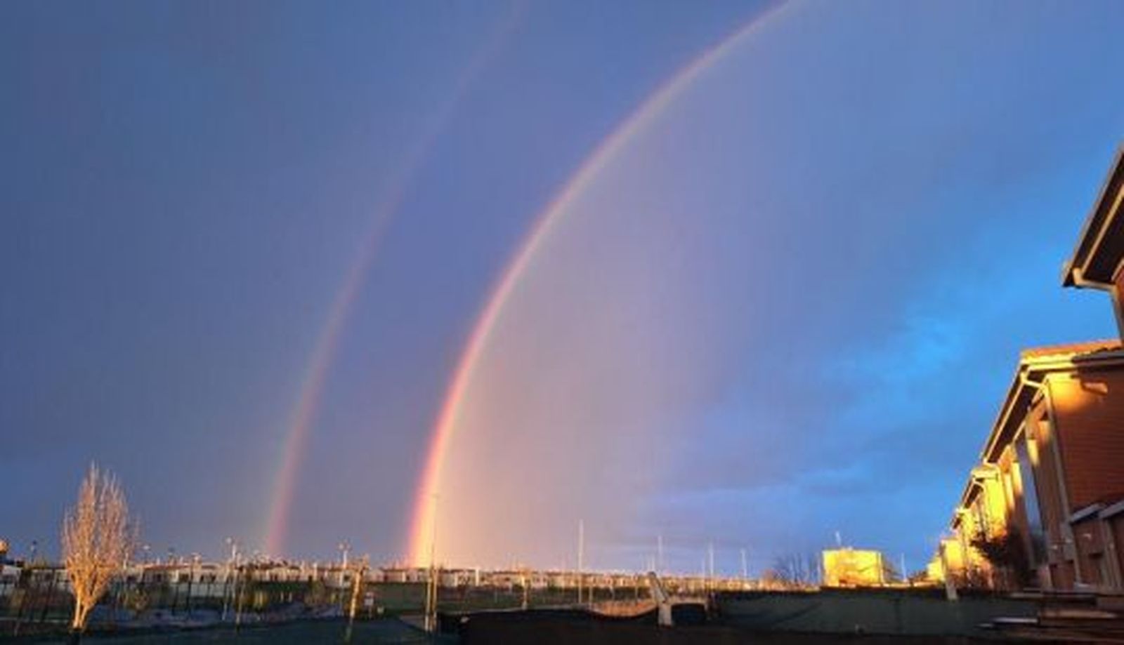 Arcoiris doble en Salamanca